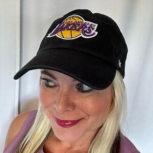 Los Angeles Lakers '47 Brand Classics Clean Up Adjustable Hat Cap Unisex Black